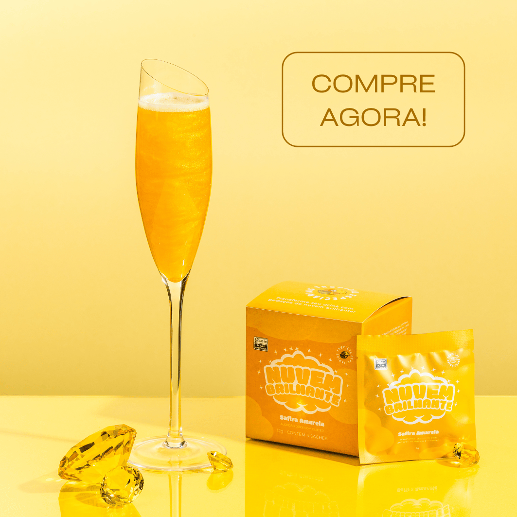 NUVEM BRILHANTE GLITTER PARA DRINK ALGODAO DOCE