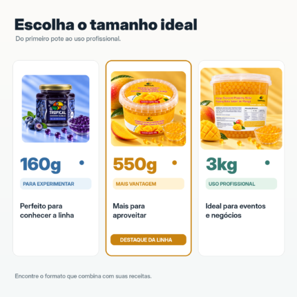 Tropical Bubbles – Esferas de Frutas para Drinks, Sucos e Sobremesas
