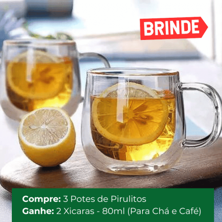 Brinde Xicara Dupla Chá e Café