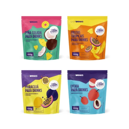 4 Preparos Para Drinks 100g - 4 Sabores Diferentes